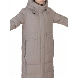 8359 GRAY Пальто зимнее женское (200 гр. холлофайбер)