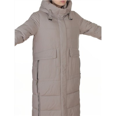 8359 GRAY Пальто зимнее женское (200 гр. холлофайбер)