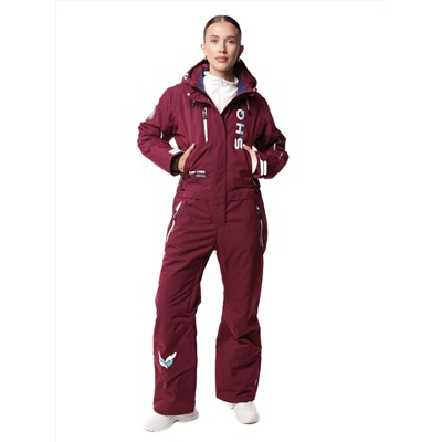 Комбинезон B-9063 Темно-бордовый