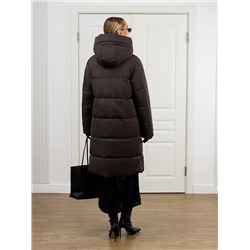 Пуховик женский коричневый