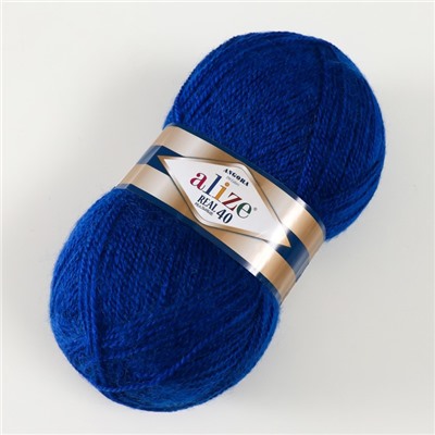Пряжа Angora real 40, 60 % акрил, 40 % шерсть 430 м/100 г, 141 василек