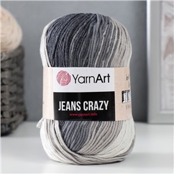 Пряжа для вязания спицами, крючком YarnArt, Jeans crazy, 55% хлопок, 45% акрил, 160 м/50 г, (8204 принт)