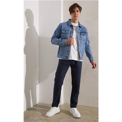 Куртка джинс P011-1336Rus middle blue
