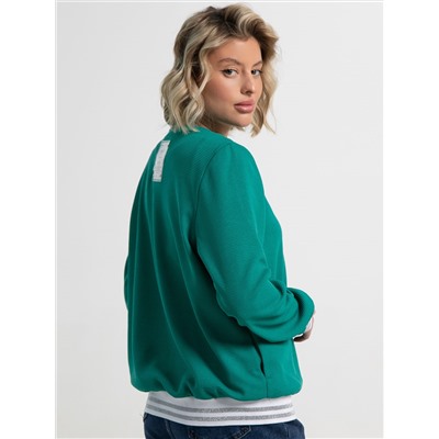 Бомбер Аланис (изумрудный) Б15407-7М