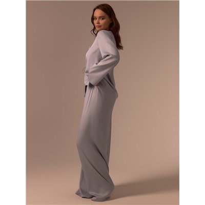 Пижама женская (рубашка, брюки) SL HOME Modal Home, серая