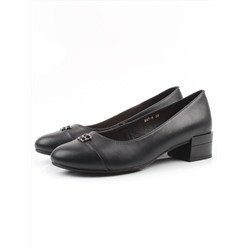 06-M47-4 BLACK Туфли женские (натуральная кожа)