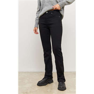 Джинсы утеплённые женские P322-0131W black