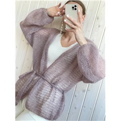 Кардиган вязаный паутинка