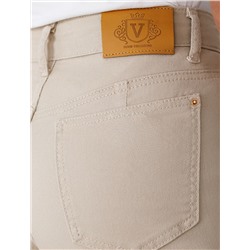 Джинсы клеш с прорезями и с необработанным краем из эластичного денима средней плотности