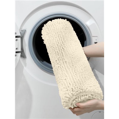 Коврик для дома LaDо́m, букли, плотность 1400 г, 50×80 см, молочный
