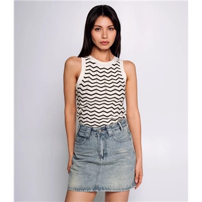 Джинсовая юбка #КТ9552, голубой