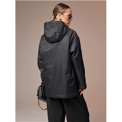 Плащ женский утепленный черный