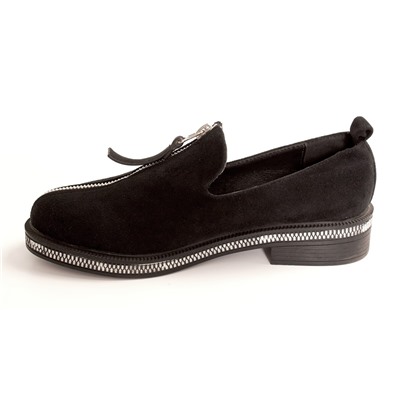 Stylele T-FC-404-МП/Z Туфли женские чер иск велюр