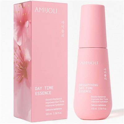 AMIJOLI Дневная эссенция для увлажнения кожи с муцином улитки и экстрактом сакуры 100 мл