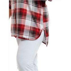 445 Туника "Красная клетка"