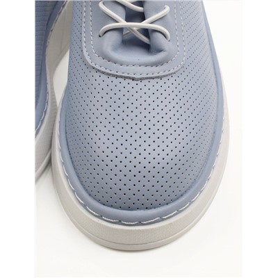 03-YE287-8 LT. BLUE Полуботинки летние женские (натуральная кожа)