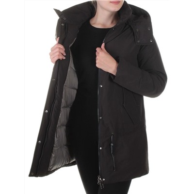 M9072 BLACK Пальто зимнее женское Snowpop