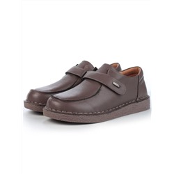 01-D7581-6 BROWN Ботинки демисезонные женские (натуральная кожа)