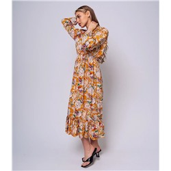 Платье #КТ828 (1), горчица