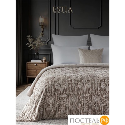 Estia ДИВИНА коричн. Покрывало 240х260, 1 пр., 100% полиэстер