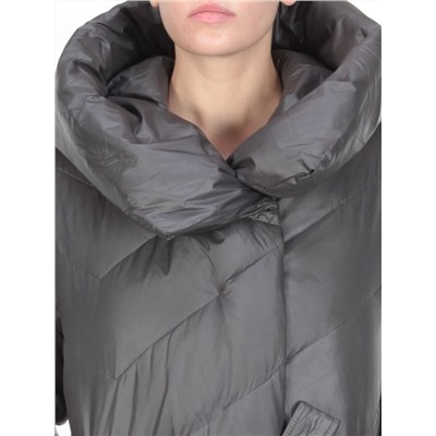 2237 DARK GRAY Пальто женское зимнее AKIDSEFRS (200 гр. холлофайбера)