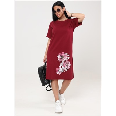 Антуриум - туника бордовый