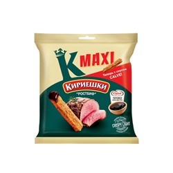 «Кириешки Maxi», сухарики со вкусом «Ростбиф» и с соусом терияки «Calve», 75 г