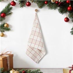 Полотенце новогоднее «Этель» «Bright cage» 40×73 см, 100% хл, рогожка 186 г/м²