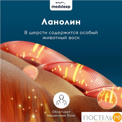 MEDSLEEP CAMEL WOOL Одеяло 200х220, 1пр., микробамбук/шерсть/микроволокно
