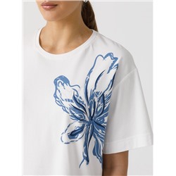 Футболка белая с принтом