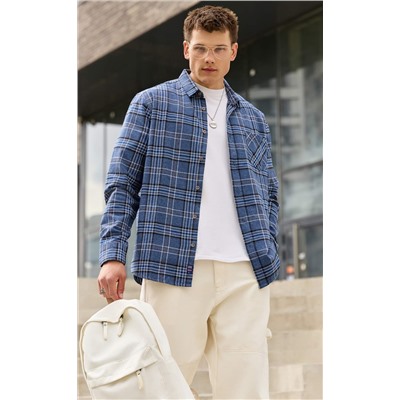 Рубашка F521-0460 grey