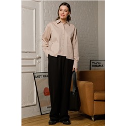 Брюки чёрные прямые с карманами