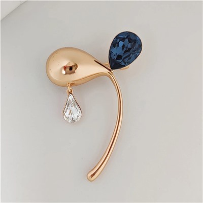 Брошь с кристаллами Swarovski