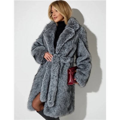 Эко шуба чернобурка