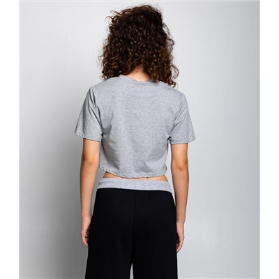 Футболка #КТ888119, серый меланж