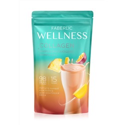 Протеиновый коктейль с коллагеном и жиросжигающим комплексом Wellness, вкус «Тропические фрукты»