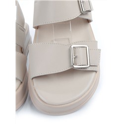08-PEAQ196-2 LT. BEIGE Босоножки женские (натуральная кожа)