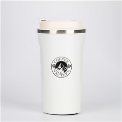 Термокружка, 500 мл, Original "Мастер К. Coffee", сохраняет тепло 10 ч, белая