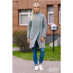 Кардиган из валяной шерсти, серого цвета. Арт. 449
