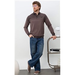 Поло F611-07-5858 brown