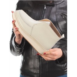 01-5173-3 BEIGE Ботинки демисезонные женские (натуральная кожа, байка)