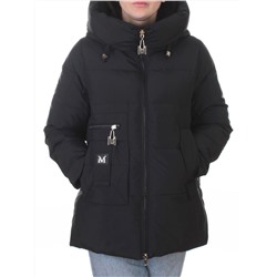 M-M07 BLACK Куртка зимняя женская (150 гр. холлофайбер)