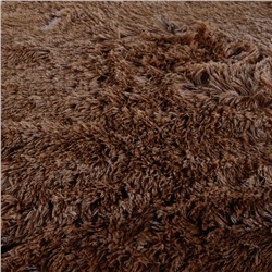 Плед пушистый Темно-коричневый 2019A07 210/230