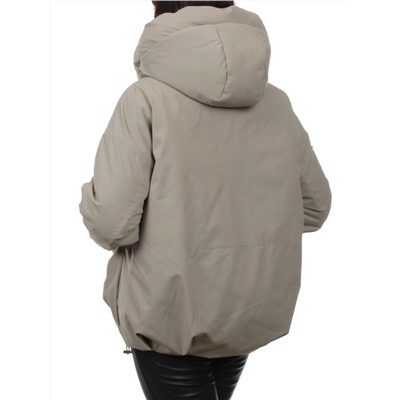 H24-816 GRAY BEIGE Куртка зимняя женская (150 гр. холлофайбер)