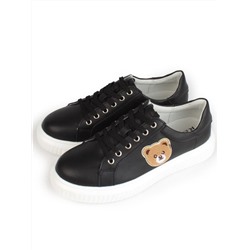 05-SD12-3D BLACK Кроссовки женские (натуральная кожа)