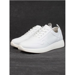 05-PDL195-1 WHITE Кроссовки женские (натуральная кожа)