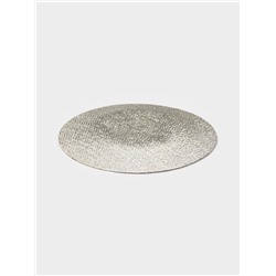 Тарелка подстановочная Magistro Bronze, d=33 см, стекло, золотистый