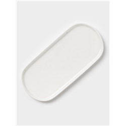 Блюдо сервировочные Magistro White Snow, 21×10×1 см, фарфор, белое