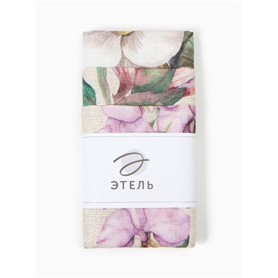 Набор полотенец «Этель. Цветочное настроение» 45×70 см - 3 шт., репс 167 г/м², хлопок