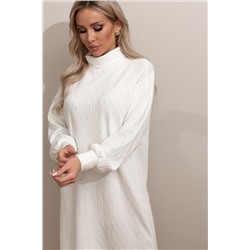 Короткое белое трикотажное платье Флоренция №1